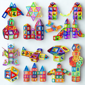 DIY Magnetic Shapes Building Blocks Designer Construction Set Gift For Kids Hover Image